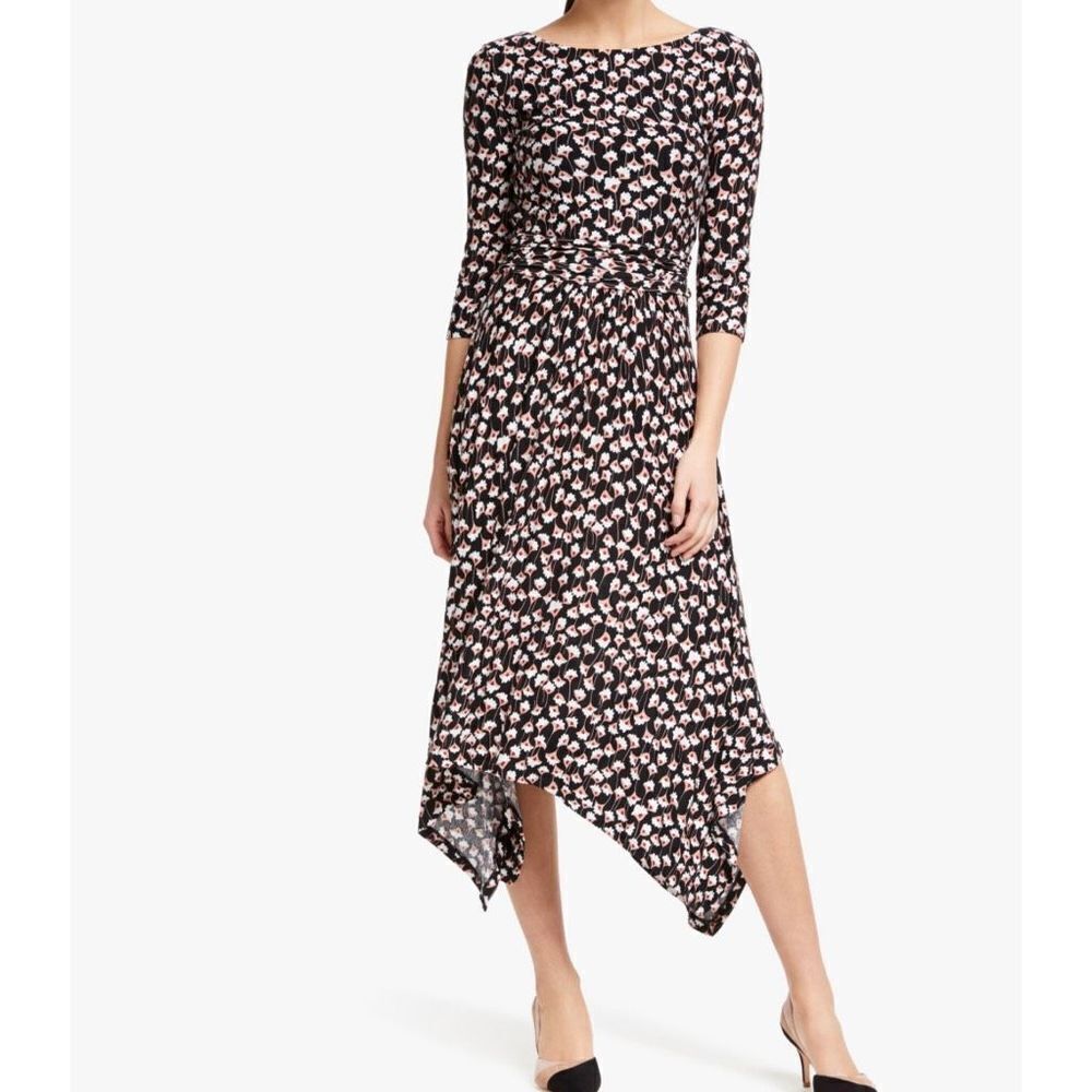 Boden Maisie Jersey floral Dress Size 6P Petite J0331 crocus lily print - Picture 1 of 9